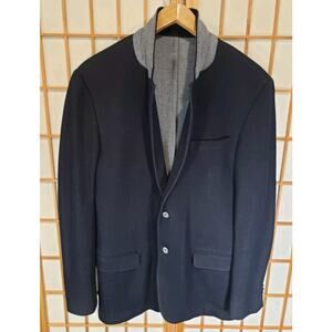 Lanificio di Pray Blazer Jacket Men's Size 50 Dark Blue - Yves Gerard